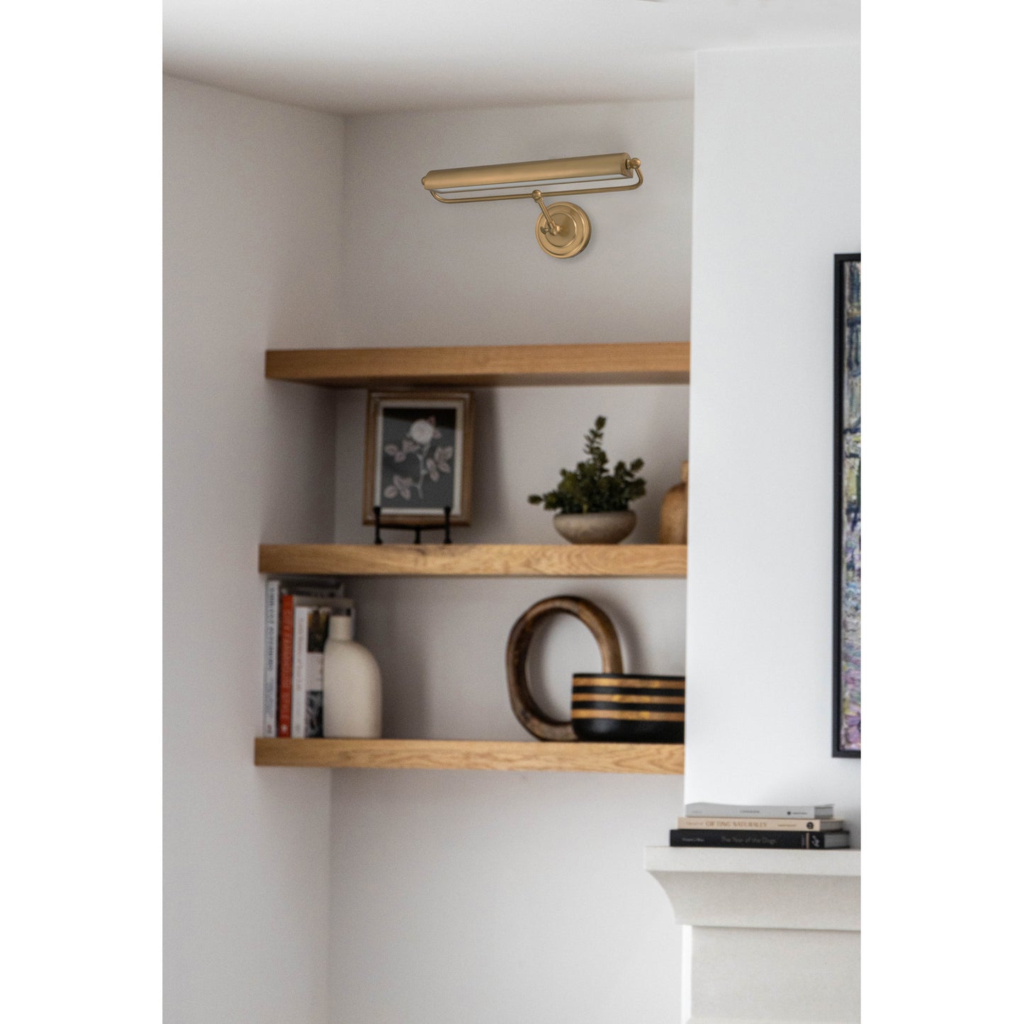 Miller Integrated LED Aged Brass Sconce