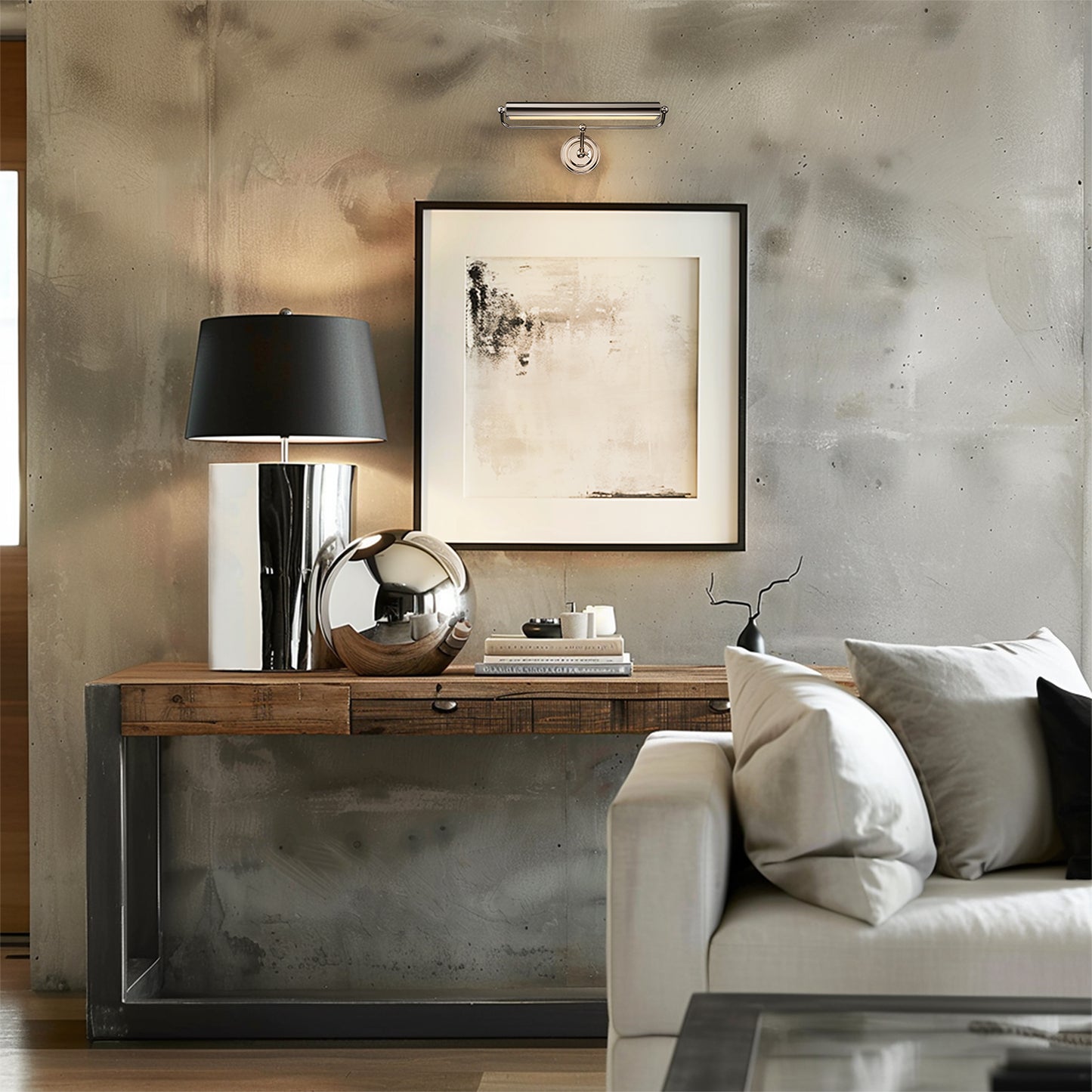 Miller Integrated LED Aged Brass Sconce