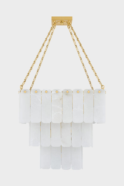 Hudson Valley Moissanite 33-Light Chandelier Aged Brass detail view 3