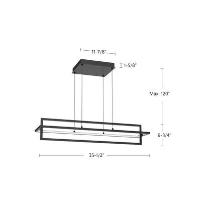 Mondrian 36" LED Linear Pendant