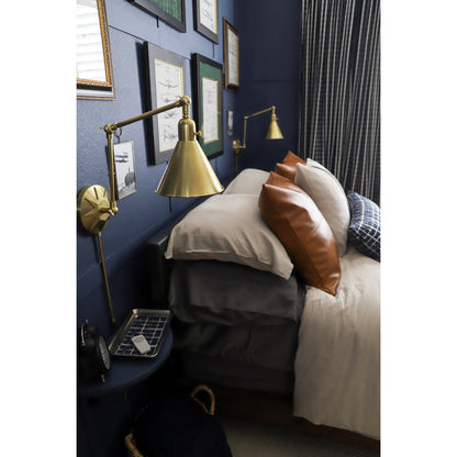 Morgan 1 Light Aged Brass Wall Mount