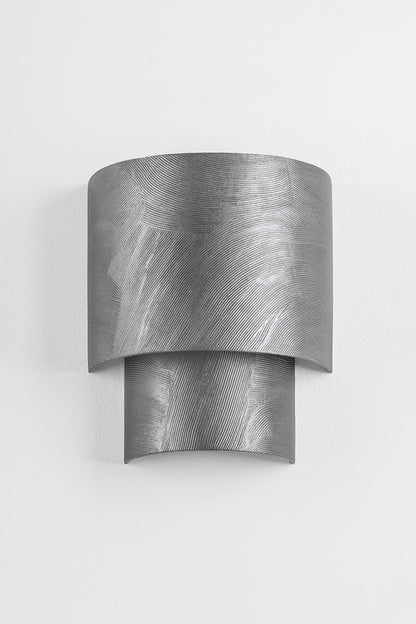 Hudson Valley Moray 2-Light Wall Sconce Black Silver Leaf detail view 3