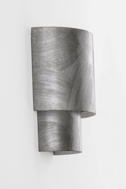 Hudson Valley Moray 2-Light Wall Sconce Black Silver Leaf detail view 7