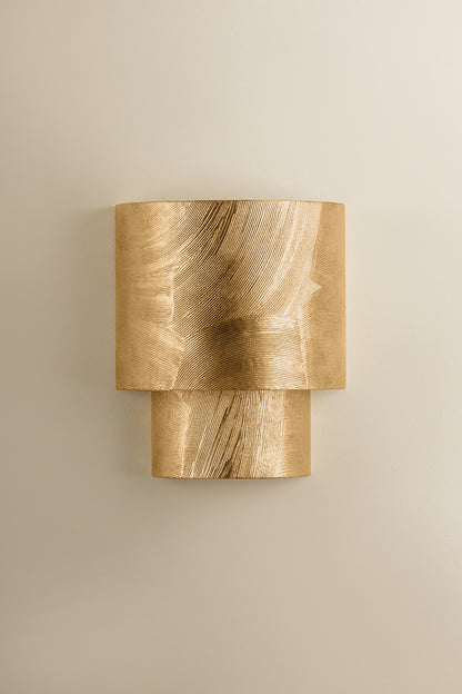 Hudson Valley Moray 2-Light Wall Sconce Vintage Gold Leaf detail view 3