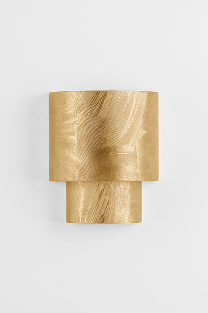 Hudson Valley Moray 2-Light Wall Sconce Vintage Gold Leaf detail view 6