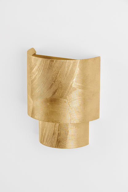 Hudson Valley Moray 2-Light Wall Sconce Vintage Gold Leaf detail view 9