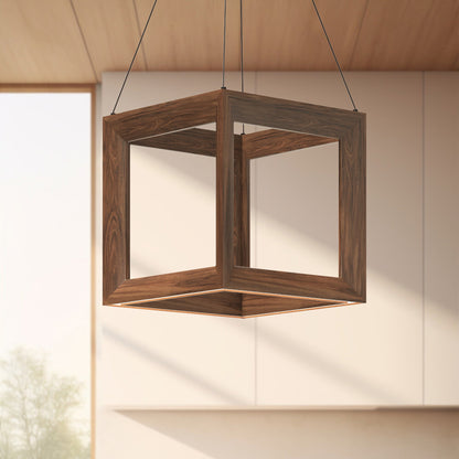 Morina 12" LED Pendant - Walnut
