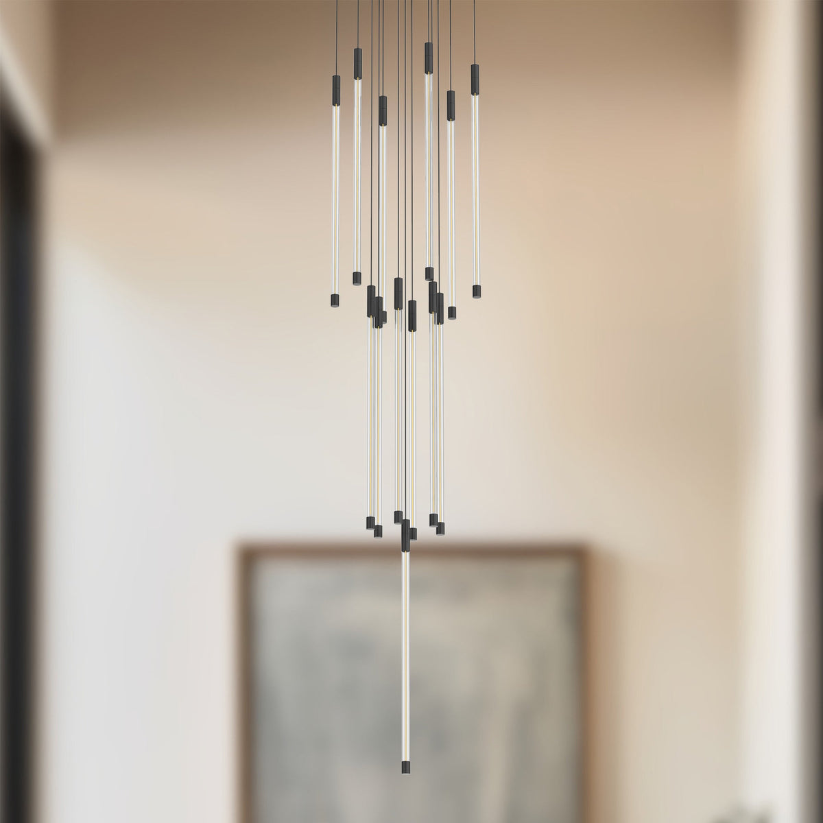 Motif 21" LED Multi Pendant - Black