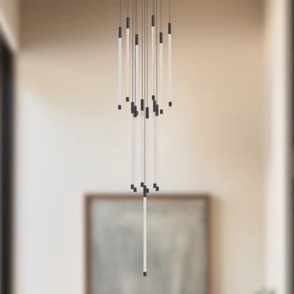 Motif 21" LED Multi Pendant - Black