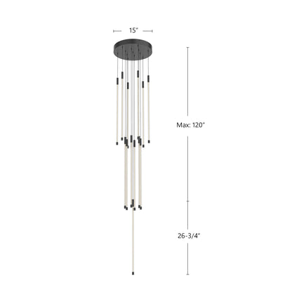 Motif 27" 13-Head LED Multi Pendant