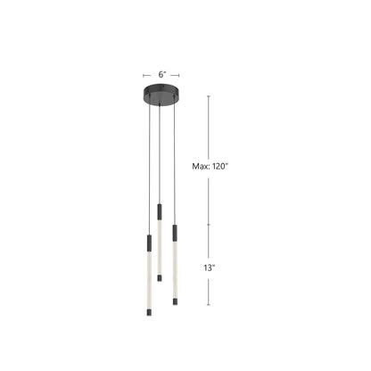 Motif 13" 3-Head LED Multi Pendant