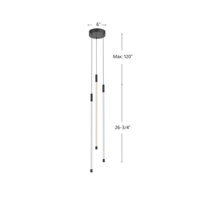 Motif 27" 3-Head LED Multi Pendant