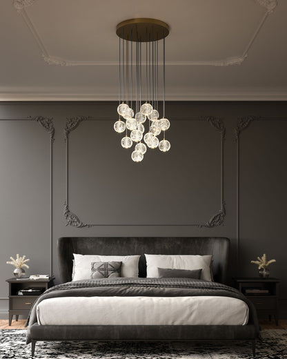Alora Lighting Marni 18 Head LED Multi Pendant Polished Nickel