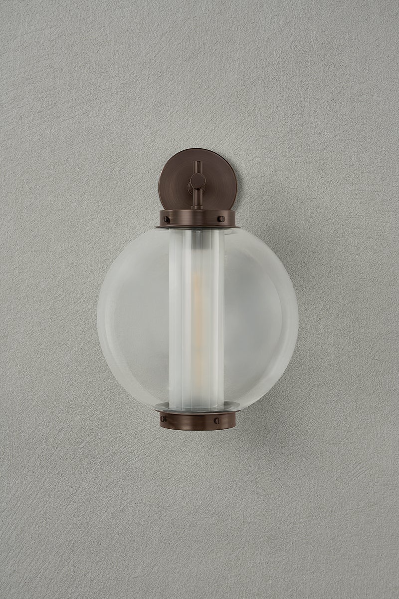 Troy Marco Outdoor Wall Sconce Bronze Detail 2