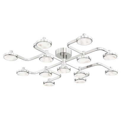 Hudson Valley Meander Chandelier Brass
