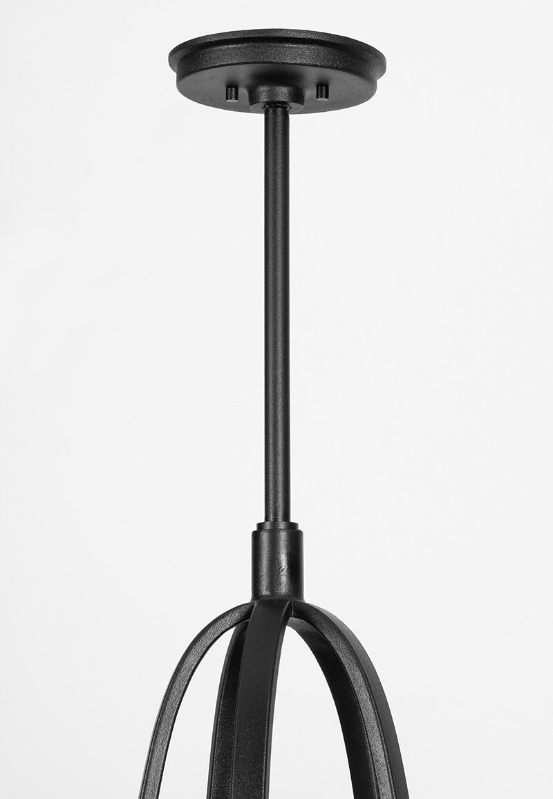 Troy Melor Chandelier Forged Iron Detail 3