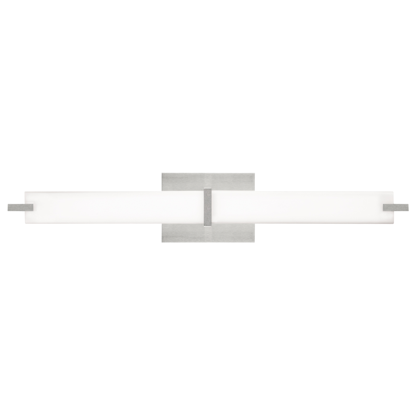 Metro Bath Satin Nickel White Glass 2700K 277V