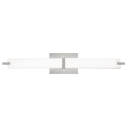Metro Bath Satin Nickel White Glass 2700K 277V