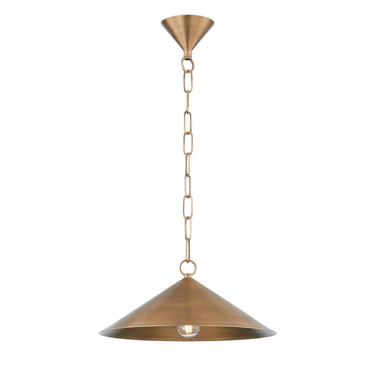 Troy Midvale Mini Pendant Patina Brass