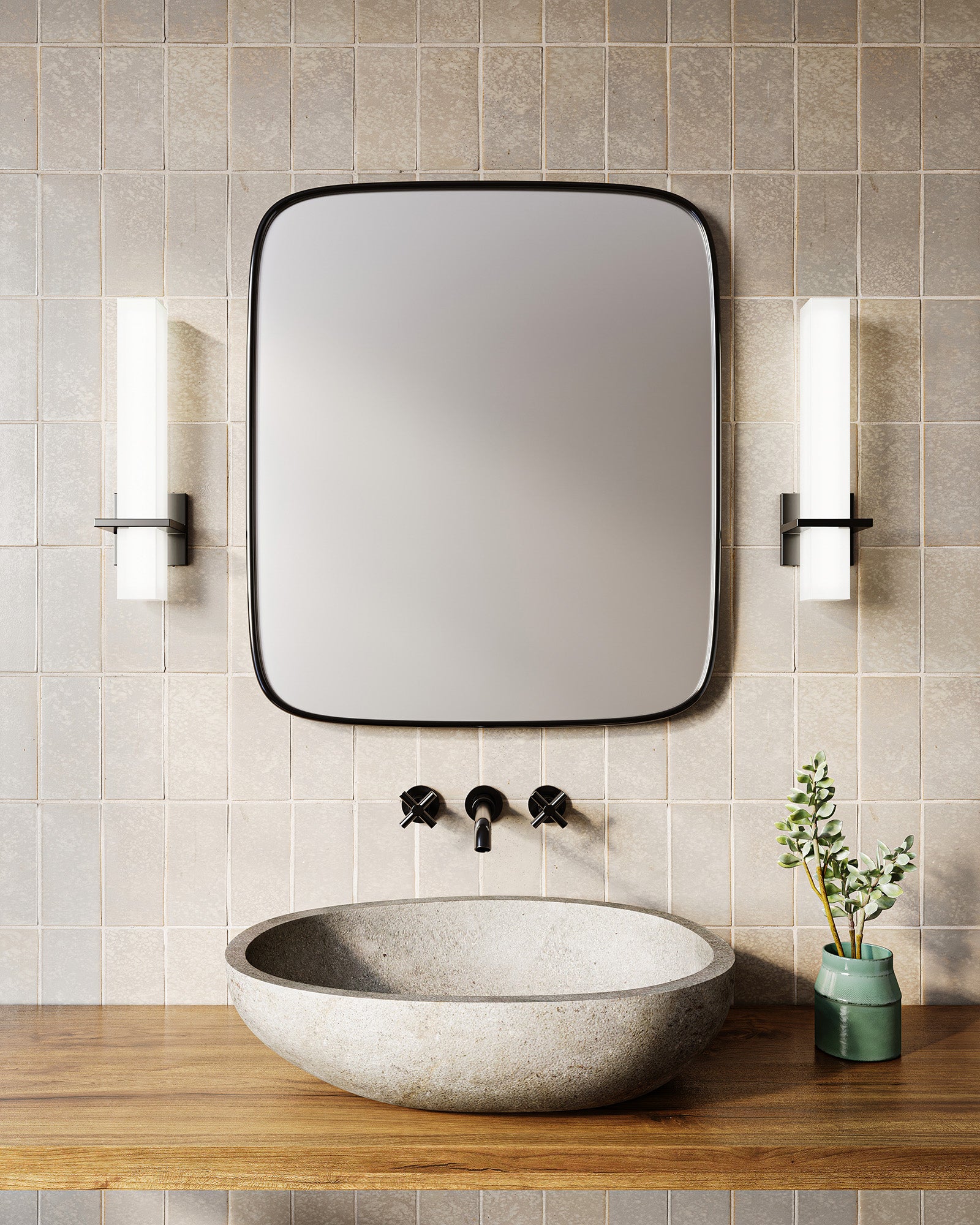 Kuzco Lighting Inc Nepal 18-in LED Wall Sconce Chrome
