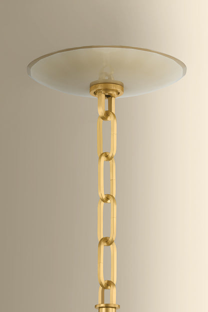 Hudson Valley Nevins 10" Pendant Aged Brass detail view 3