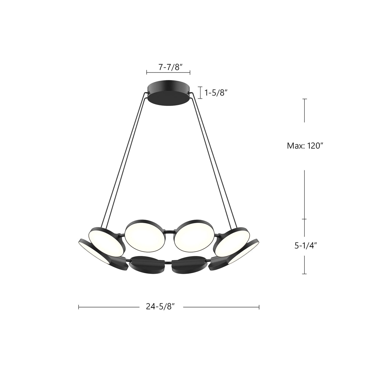 Novel 25" LED Chandelier