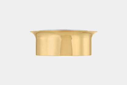 Hudson Valley Noxon 13.75" Flush Mount Aged Brass detail view 3