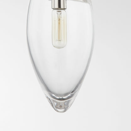 Hudson Valley Nantucket Wall Sconce Polished Nickel detail view 2