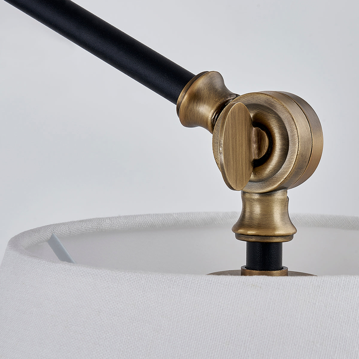 Troy Navin Chandelier Patina Brass / Textured Black Detail 1