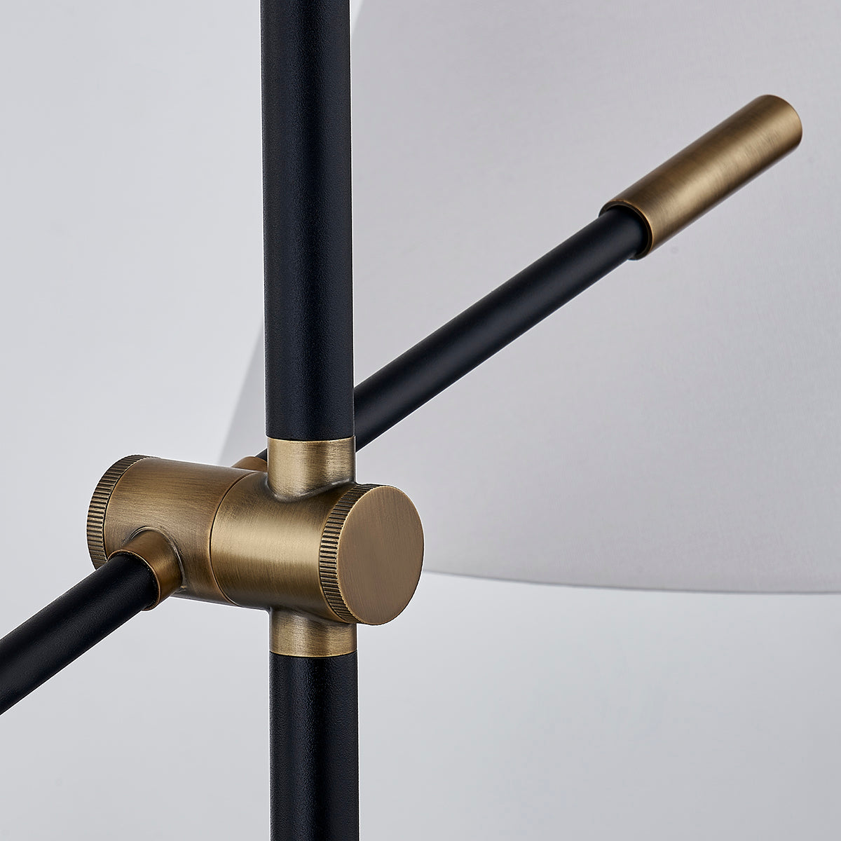 Troy Navin Chandelier Patina Brass / Textured Black Detail 2