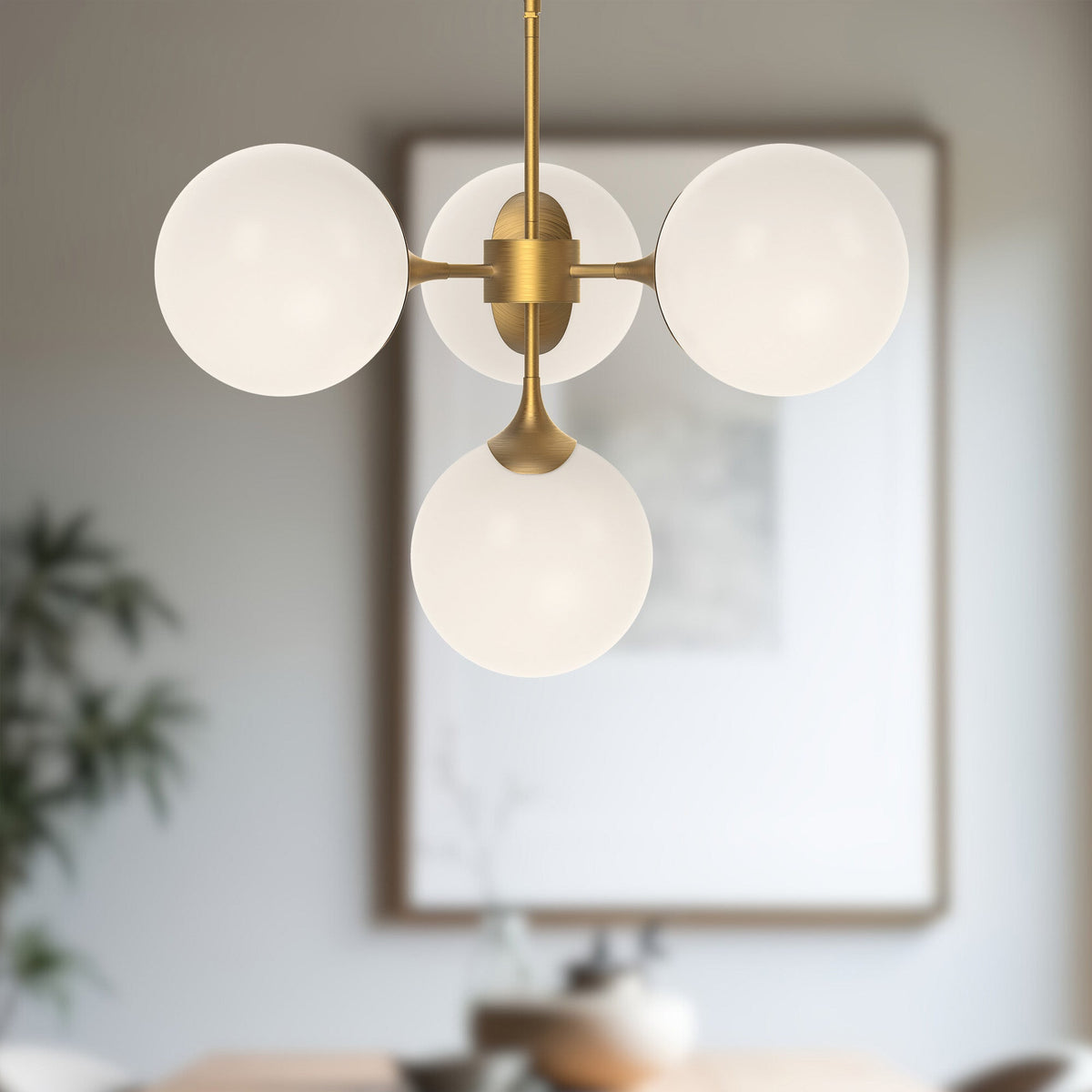 Nouveau 26" 4-Light Chandelier