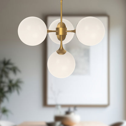 Nouveau 26" 4-Light Chandelier