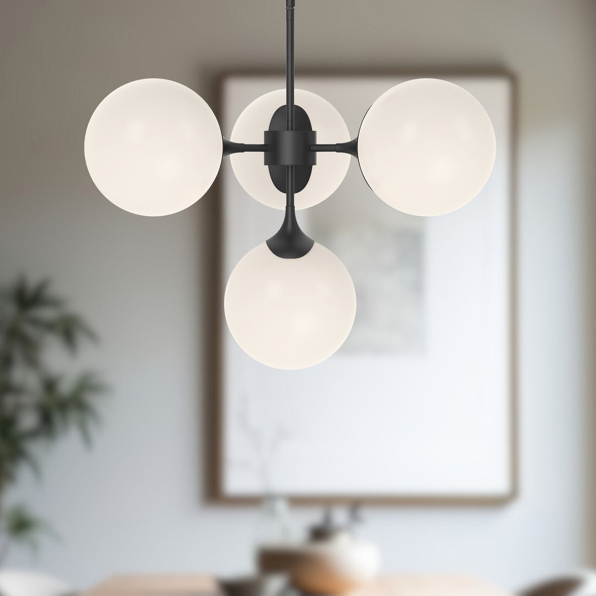 Nouveau 26" 4-Light Chandelier