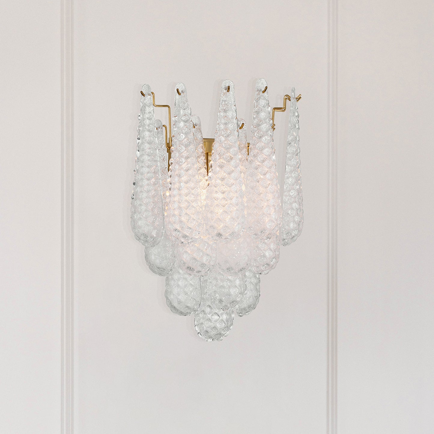 Ollie 2 Light Aged Brass Sconce
