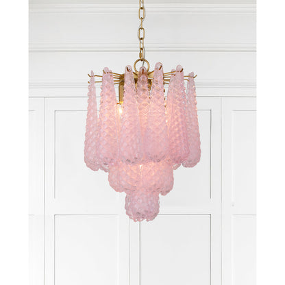 Ollie 4 Light Aged Brass Pendant