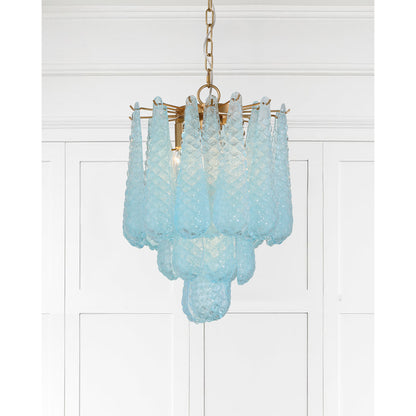Ollie 4 Light Aged Brass Pendant