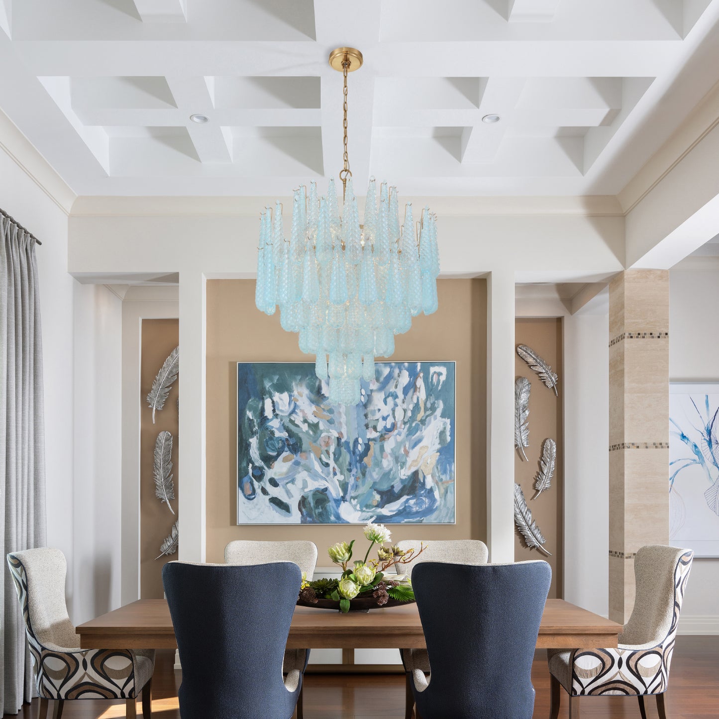 Ollie 21 Light Aged Brass Chandelier