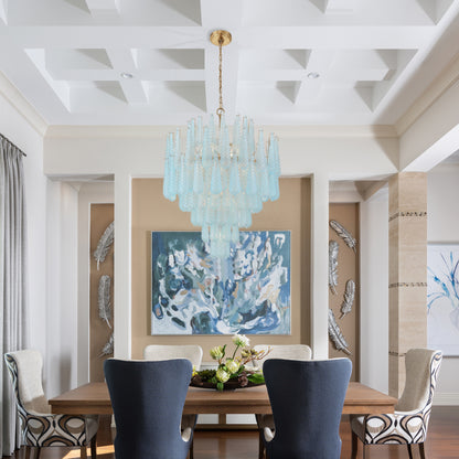 Ollie 21 Light Aged Brass Chandelier