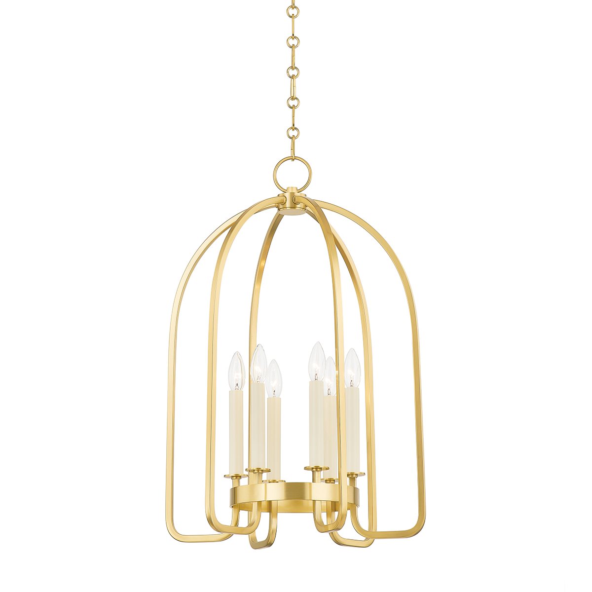Hudson Valley Oakville Lantern Aged Brass