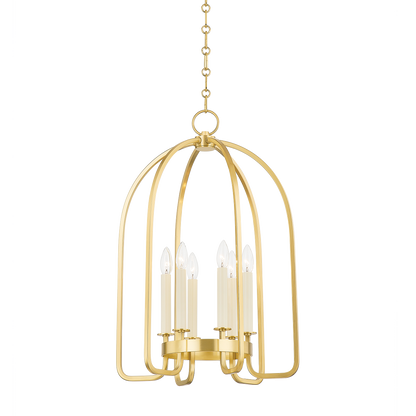 Hudson Valley Oakville Lantern Aged Brass