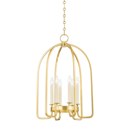 Hudson Valley Oakville Lantern Aged Brass