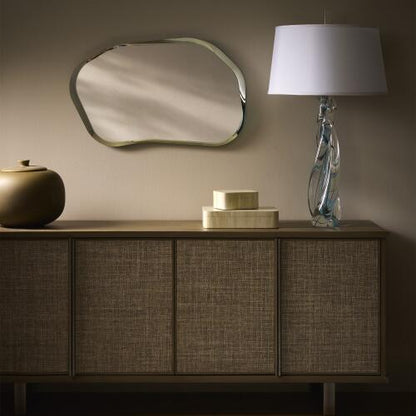 Ocean Twist Lamp with Silk Shade
