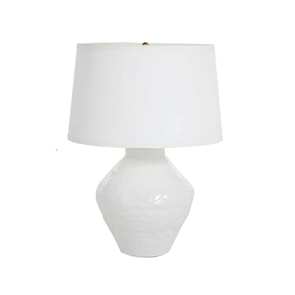 Gabby Osborn Table Lamp Antique Brass, Textured White