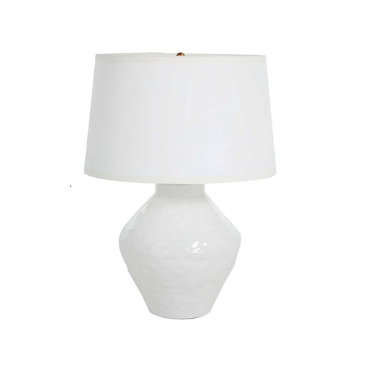 Gabby Osborn Table Lamp Antique Brass, Textured White