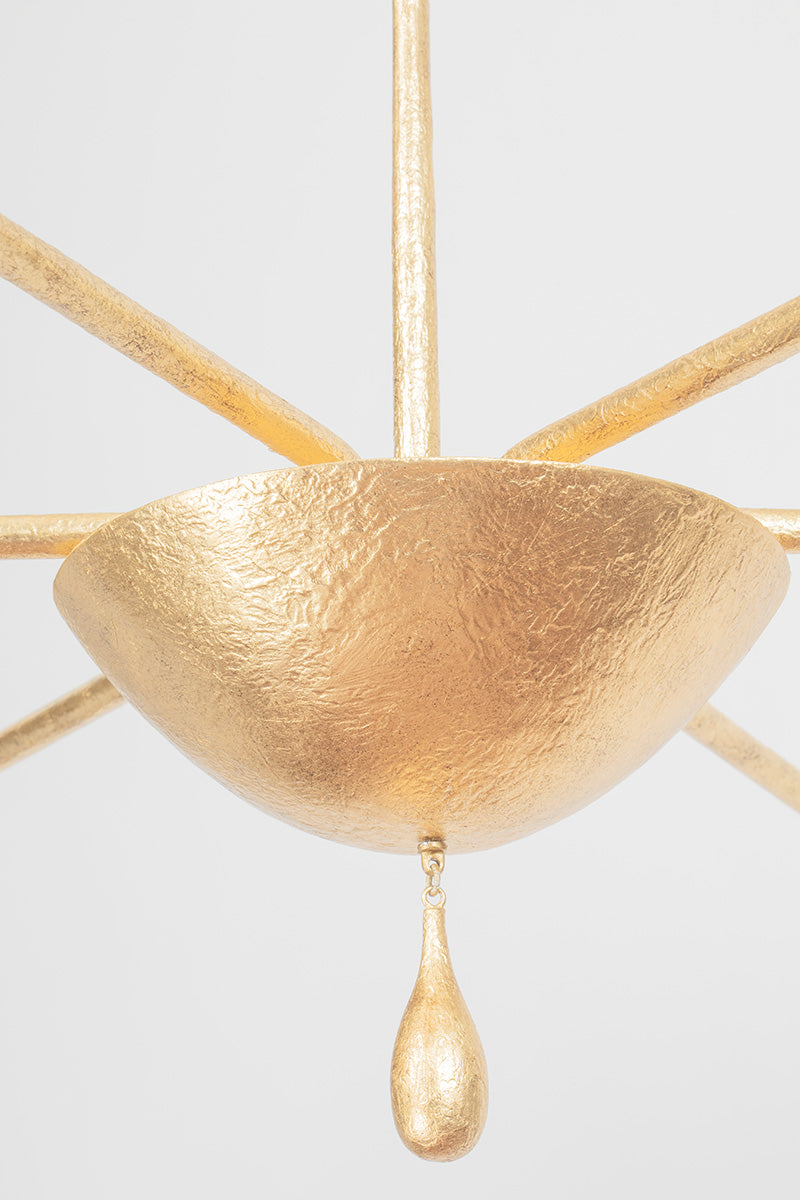 Troy Osmond Chandelier Vintage Gold Leaf Detail 1
