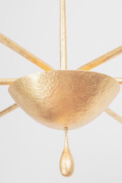 Troy Osmond Chandelier Vintage Gold Leaf Detail 1