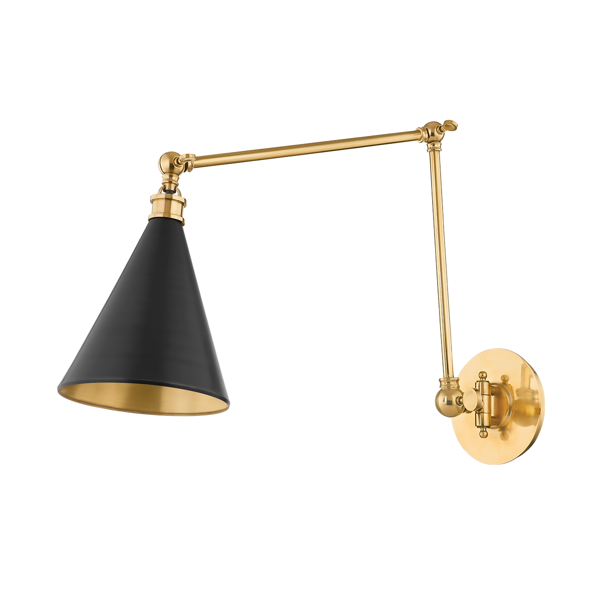 Hudson Valley Osterley Wall Sconce Aged Brass, Antique Distressed Bronze