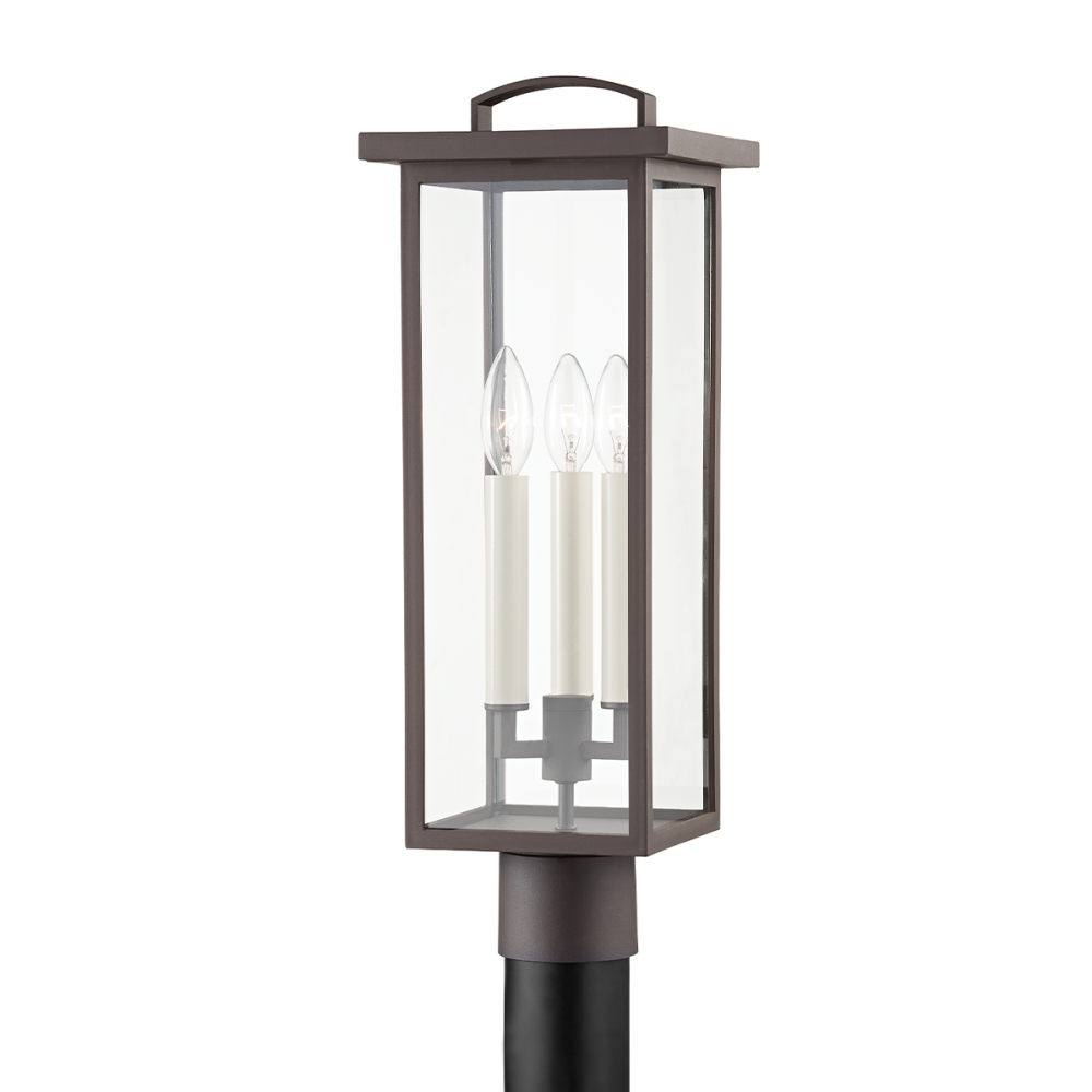 Troy Eden Exterior Post Textured Bronze