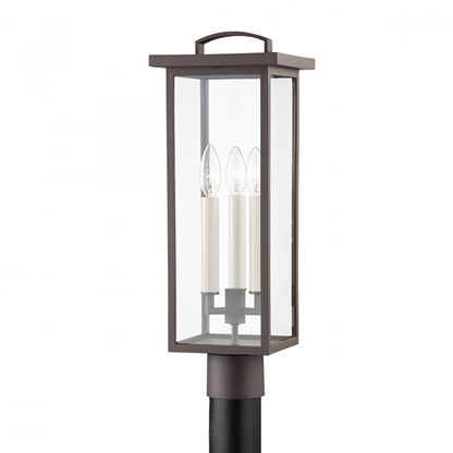 Troy Eden Exterior Post Textured Bronze
