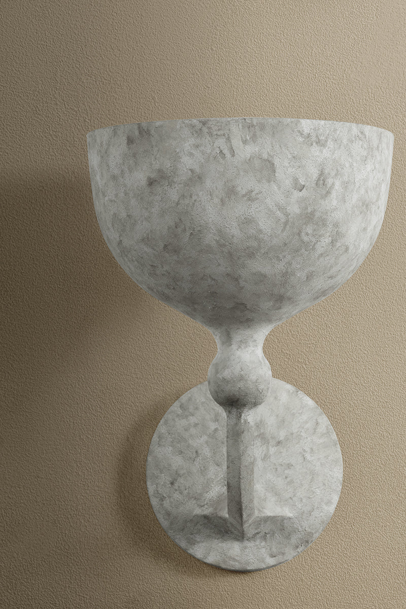 Troy Paget Wall Sconce Weathered Teak Wood Detail 3